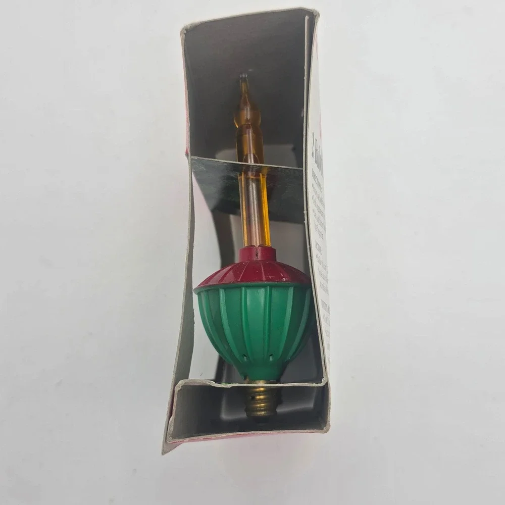 Noma Expressions Bubblelite Replacement Bulbs Vintage Christmas 2 Pack C7 Base